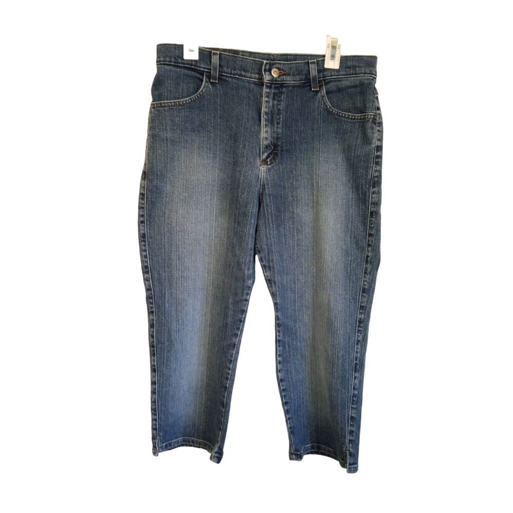 Blue Brand cropped medium wash high rise‎ Jeans